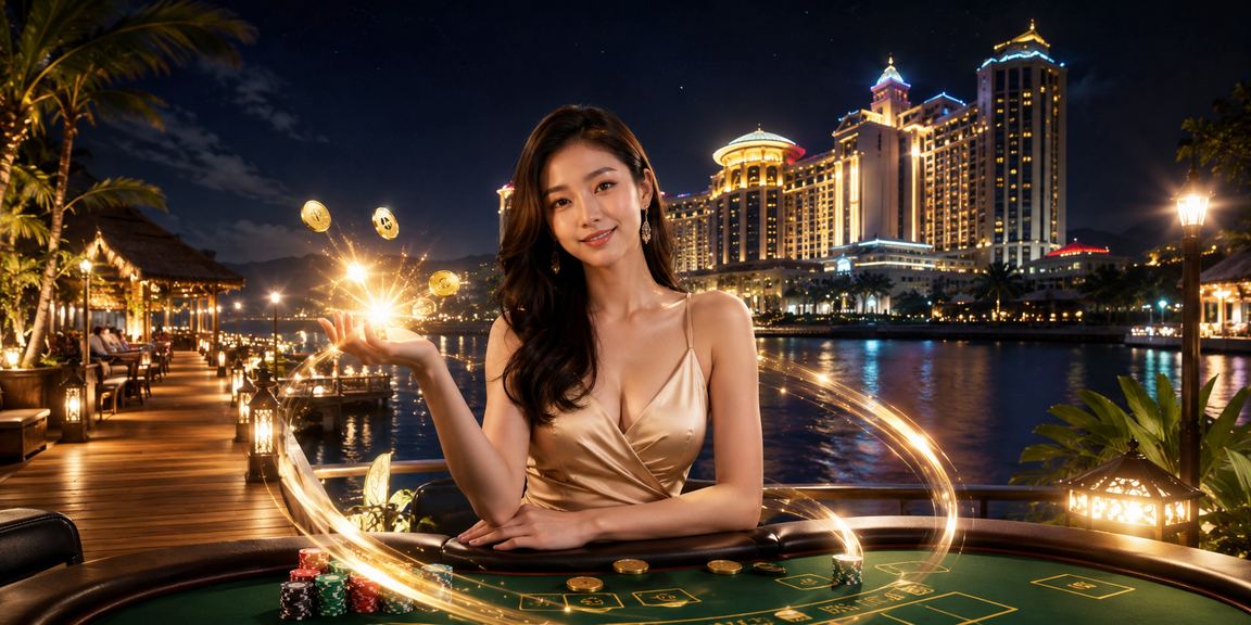 Meja Baccarat langsung di Genting Highlands gaya kasino mewah Malaysia
